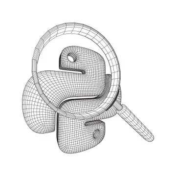 Python code language sign Stock Illustration