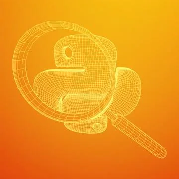 Python code language sign Stock-Illustration