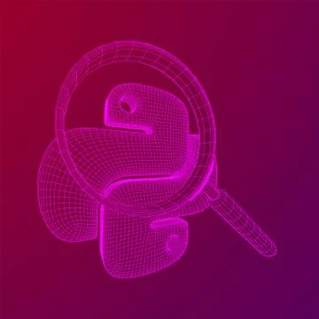 Python code language sign Stock Illustration