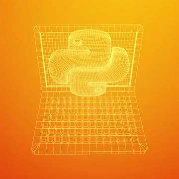 Python code language sign Stockillustratie