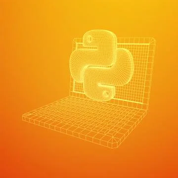 Python code language sign Stockillustratie