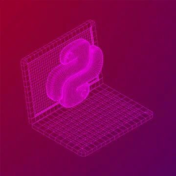 Python code language sign Stock Illustration