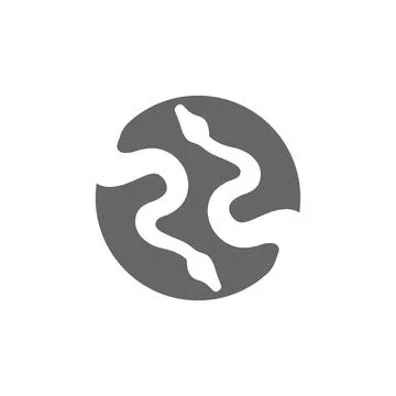 Python logo icon design illustration Stock Illustration