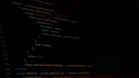 Python program doing a bug search on the api of the source code Stock Footage 168275138