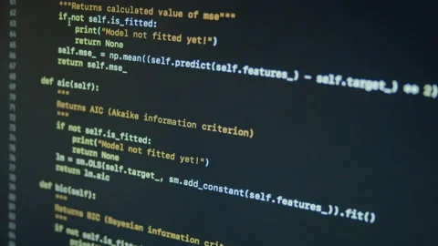 Python Code Stock Footage ~ Royalty Free Stock Videos | Pond5