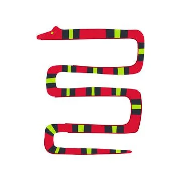 Python snake oriental cartoon vector illustration Stock Illustration