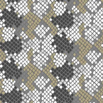 Python snake skin artificial seamless vector texture Stock Illustration