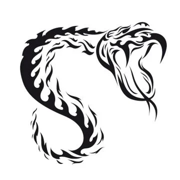 Python Tattoo Design Stock-Illustration