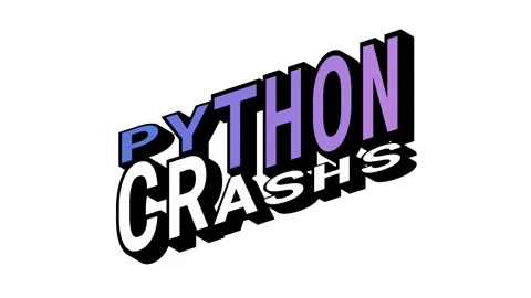 PYTHON vs CRASHS, 3D Text Animation in Isometric View with Opposite Word Motion Stock Footage 314263842