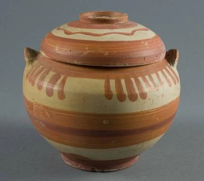 Pyxis (Container for Personal Objects) 699 BCE 501 BCE Etruria. terracotta... Stock Photos