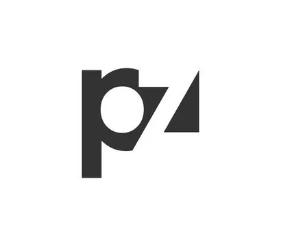 PZ creative geometric initial based modern and minimal logo. Letter p z tre.. Stock Illustration
