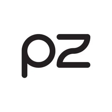 Pz initial letter vector logo icon Stock Illustration