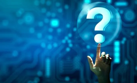 Q and A discussion. FAQ, Support, Question and Answer. Help service busines.. Stock Photos