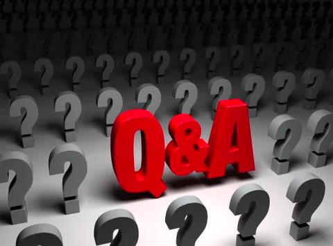 Q And A In Questions Stock Illustration