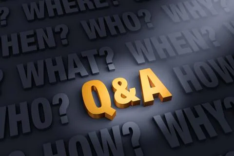 Q And A Questions Stock Illustration