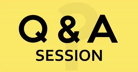 Q And A Session Text 2D Animation Stock Footage 170982846
