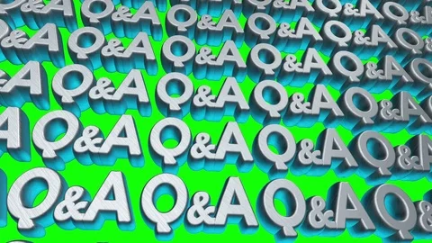 Q and A text Stock Footage 81185925