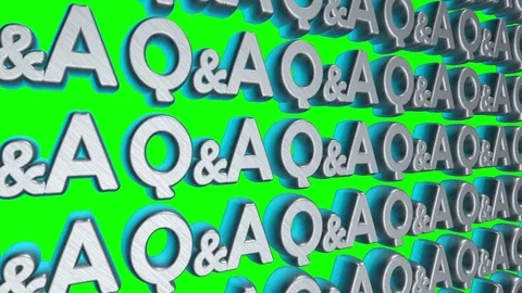 Q and A text Stock Footage 81213903