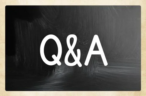 Q&amp;A concept Stock Photos