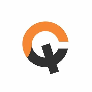 Q, CQ, QC initials modern technology logo and vector icon Stock Illustration