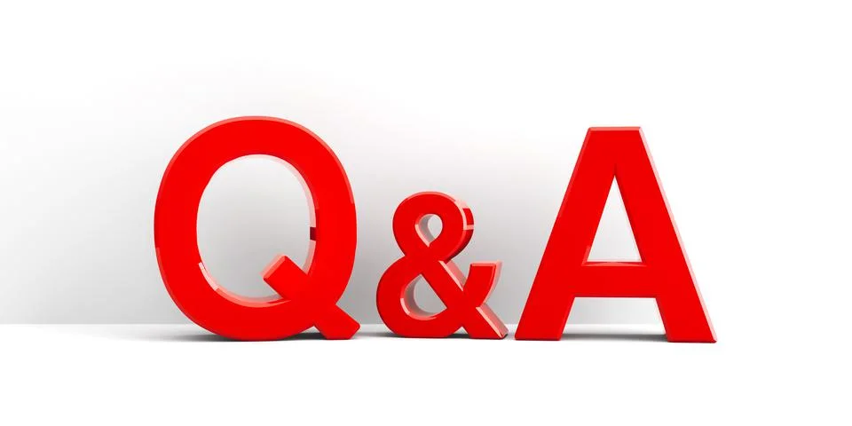 Q&amp;A icon background Stock Illustration