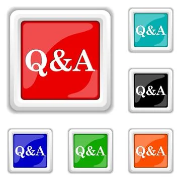 Q&amp;a icon Stock Illustration