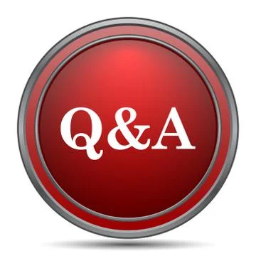 Q&amp;A icon. Internet button on white background.. 库存插图