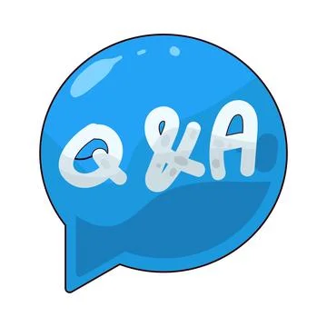 Q&amp;A illustration Illustrazione stock