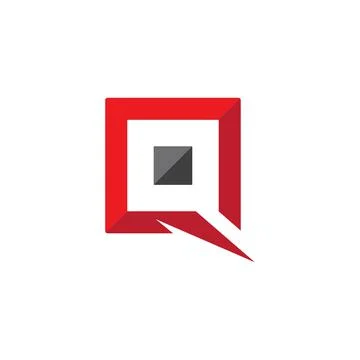 Q Letter icon vector Illustrazione stock