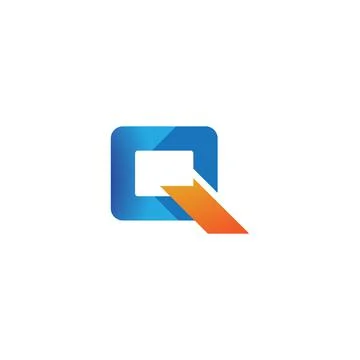 Q Letter icon vector Stock Illustration