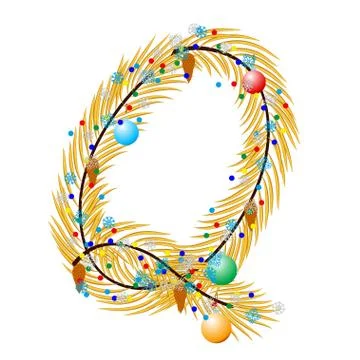 Q - Letter. Illustrazione stock