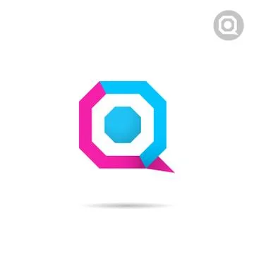 Q letter logo Stock Illustration