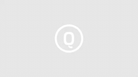 Q letter logo loopable rotated animation white transparent alpha background Stock Footage 307011921