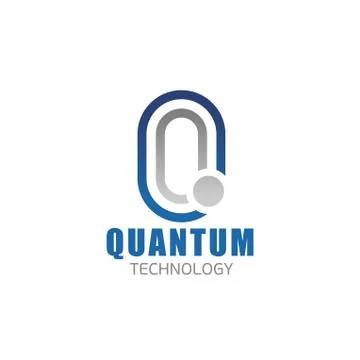 Q letter vector icon for quantum technology Stockillustratie