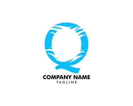 Q letter wave logo template vector illustration Stockillustratie