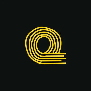 Q logo, Initial lettering handwriting or handwritten for identity. Logo hand 스톡 일러스트