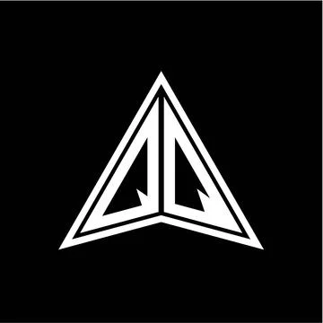 Q Q initials in the form of a modern minimalist arrow. perfect for letters, g Stock-Illustration