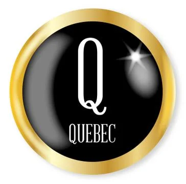 Q For Quebec Stock Illustration