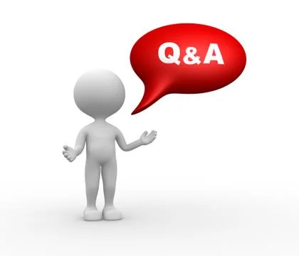 Q&amp;a - question and answer Stock Illustration