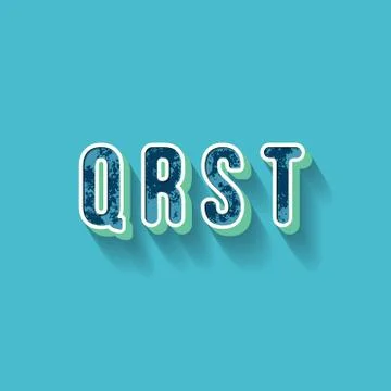 Q R S T - 3D Plastique Alphabet Stock Illustration