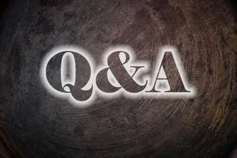 Q&amp;a text on background 스톡 일러스트