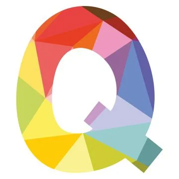 Q vector letter isolated on white background illustration Illustrazione stock