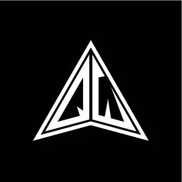Q W initials in the form of a modern minimalist arrow. perfect for letters, g Stock Illustration
