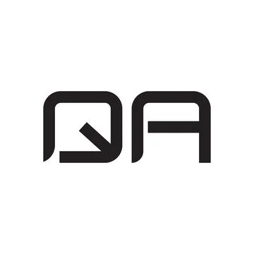 Qa initial letter vector logo icon Stock Illustration