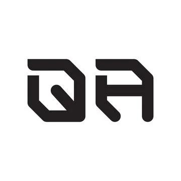 Qa initial letter vector logo icon Stock Illustration