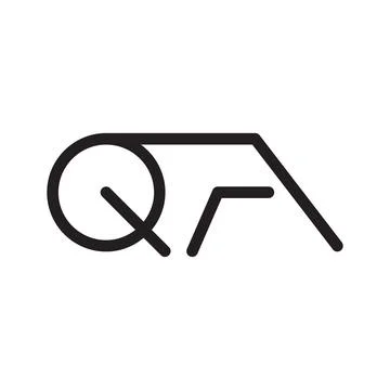 Qa initial letter vector logo Stock Illustration