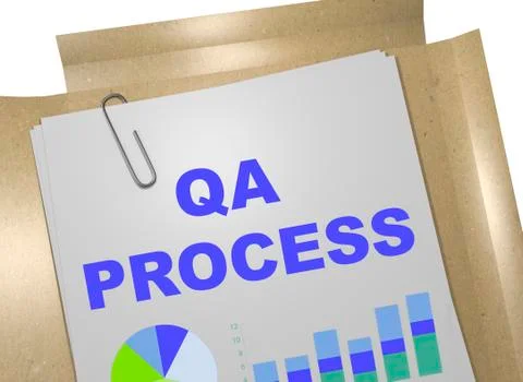 QA Process concept Illustrazione stock