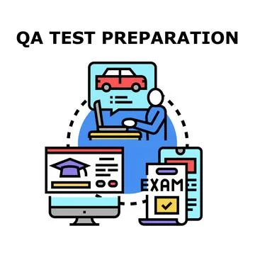 Qa test preparation process for digital quality control 库存插图