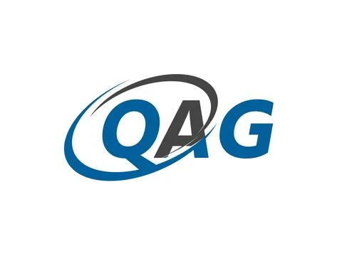 QAG initial letter logo design, vector template Stock Illustration