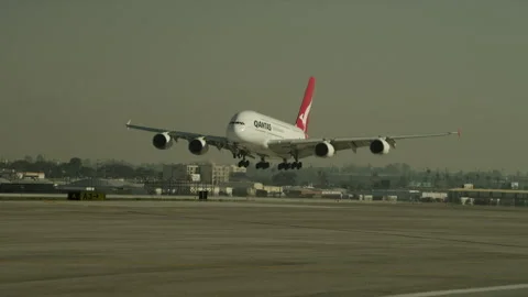 Qantas airlines Stock Footage 197494952
